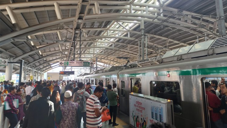১৯ জুন থেকে নতুন সময়ে চলবে মেট্রোরেল