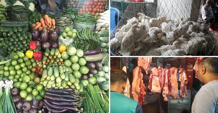 ঈদের দ্বিতীয় দিন সরবরাহ কমের অজুহাতে রাজধানীতে নিত্যপণ্যের দাম চড়া