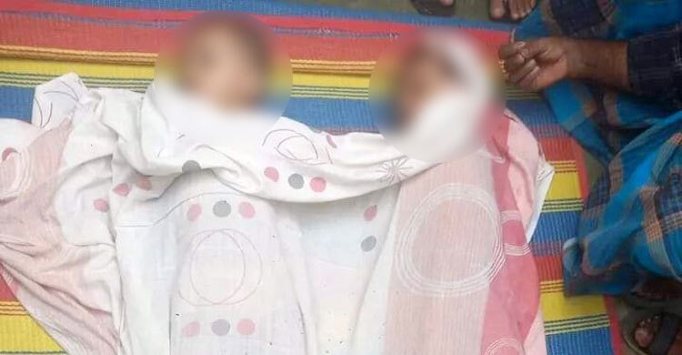 পুকুরে ডুবে যমজ মেয়ের মৃত্যু, বারবার মূর্ছা যাচ্ছেন মা