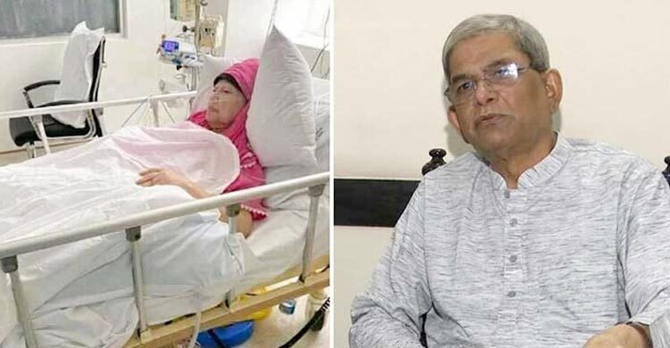 খালেদা জিয়ার স্বাস্থ্যের খোঁজ নিতে হাসপাতালে ফখরুল