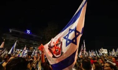  ইসরায়েলি মন্ত্রীদের বাড়ির সামনে বিক্ষোভ