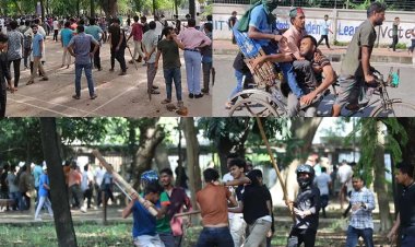 ঢাবিতে ছাত্রলীগের হামলা, গুলি, ককটেল বিস্ফোরণ