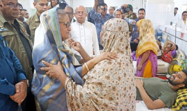  নিটোরে আহতদের পাশে প্রধানমন্ত্রী দেশবাসীর কাছে আমি বিচার চাই, অপরাধটা কী করেছি?