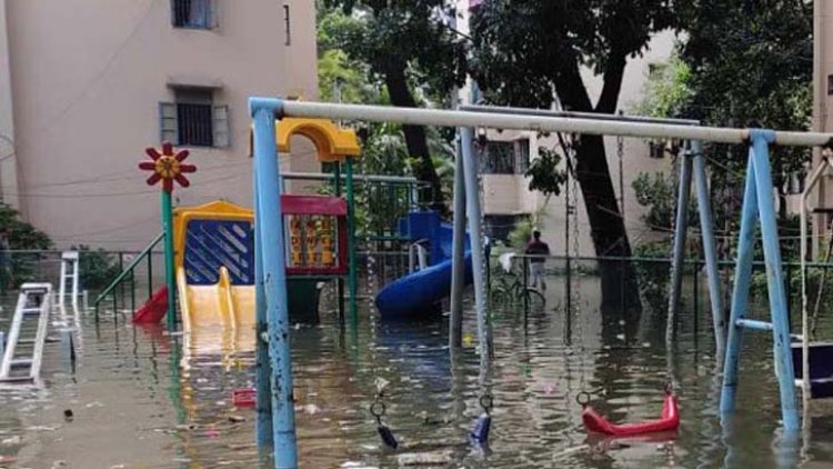 বৃষ্টির একদিন পরও বুয়েট পানিতে থৈ থৈ