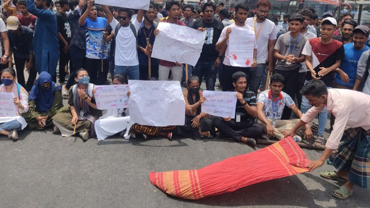 যাত্রাবাড়ীতে ঢাকা-চট্টগ্রাম সড়ক অবরোধ