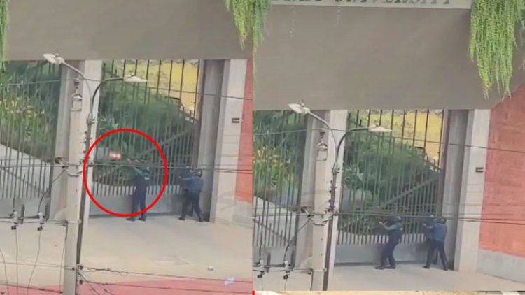 বাড্ডায় বিশ্ববিদ্যালয়ের ভিতরে পুলিশের রাবার বুলেটে আহত বহু শিক্ষার্থী