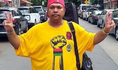 জাতিসংঘের সামনে বিপ্লবের প্রতিবাদ