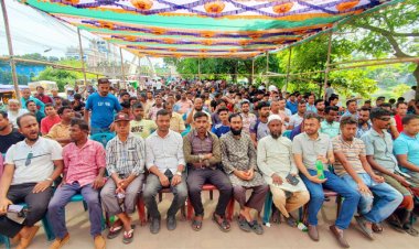  শেখ হাসিনার বিচার দাবিতে কিশোরগঞ্জে বিএনপির বিক্ষোভ