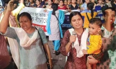  রাতভর পশ্চিমবঙ্গের রাজপথে বিক্ষোভ