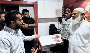  ইস্ট ওয়েস্ট মিডিয়া হাউজ পরিদর্শনে জামায়াতের আমির