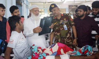  আহতদের দেখতে চমেক হাসপাতালে জামায়াত আমির