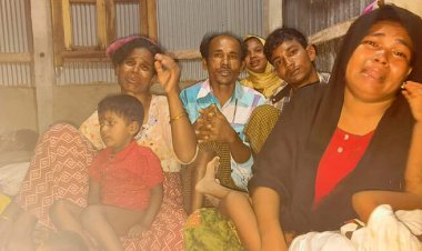  রাখাইনে তীব্র সংঘাত আবারও টেকনাফে ঢুকে পড়ছে রোহিঙ্গারা