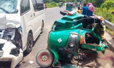  সিরাজগঞ্জে সিএনজি-মাইক্রোবাস মুখোমুখি সংঘর্ষ, নিহত ৫