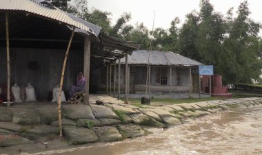 লালমনিরহাটে বন্যায় ১৯টি প্রাথমিক বিদ্যালয়ে পাঠদান বন্ধ