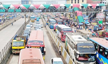  নারায়ণগঞ্জে ঢাকা-চট্টগ্রাম মহাসড়কে ১০ কিলোমিটার যানজট