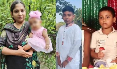 ঘরের মেঝেতে পড়ে ছিল মা-ছেলে রক্তাক্ত মরদেহ