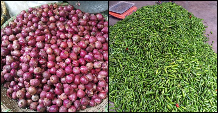 কাঁচামরিচের কেজি ১০০, পেঁয়াজ ১৪০