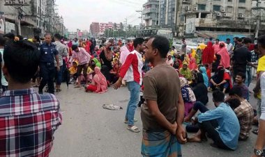 ঢাকা-ময়মনসিংহ সড়ক অবরোধ, যান চলাচল বন্ধ