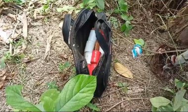 রাস্তার পাশ থেকে ১০ ব্যাগ বোমা উদ্ধার