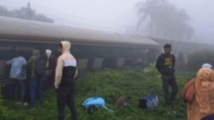 ময়মনসিংহে কমিউটার ট্রেন লাইনচ্যুত