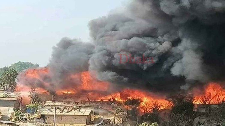 কুতুপালং রোহিঙ্গা ক্যাম্পে ভয়াবহ আগুন