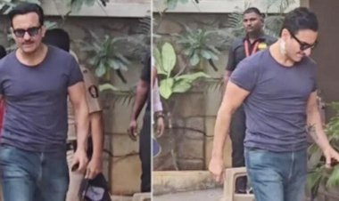  হাসপাতাল থেকে ফিরে প্রথমবার জনসম্মুখে সাইফ