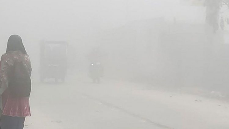 কুয়াশায় ঢাকা দিনাজপুর, দেখা মিলছে না সূর্যের