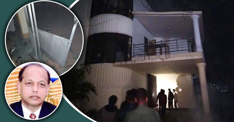 সাবেক সেনাপ্রধান মঈন ইউ আহমেদের বাড়ি ভাঙচুর-অগ্নিসংযোগ