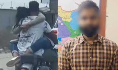 প্রেমিকার মন ভালো করতে কোলে বসিয়ে মোটরসাইকেল ড্রাইভিং, অতঃপর...