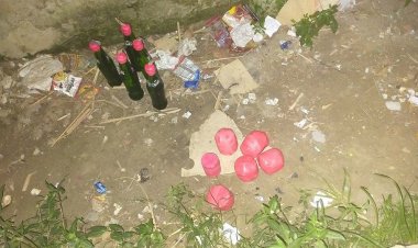 বিষ্ফোরণে আহত হয়ে পালালো যুবক, পেট্রোল বোমা-ককটেল জব্দ