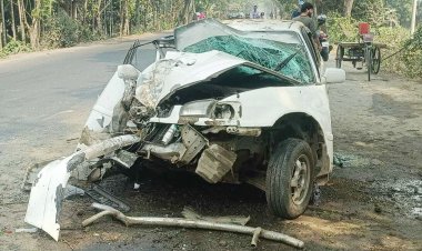 প্রাইভেটকার নিয়ন্ত্রণ হারিয়ে গাছের সঙ্গে ধাক্কা, বাবা-মেয়ে নিহত
