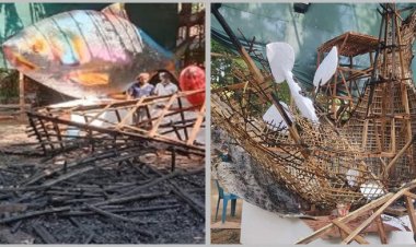  চারুকলায় ফ্যাসিস্টের মোটিফে আগুন ‘রহস্যজনক’, সিসি ফুটেজ ধরে তদন্ত