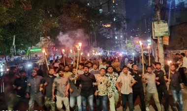 ছাত্রদলকর্মী পারভেজ হত্যায় জবিতে ছাত্রদলের মশাল মিছিল