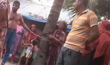 প্রবাসীর স্ত্রীকে গাছে বেঁধে নির্যাতন এবং ছেলে-মেয়েকে মারধর