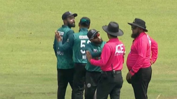 আম্পায়ারের সঙ্গে অসদাচরণ, এক ম্যাচ নিষিদ্ধ তাওহীদ হৃদয়