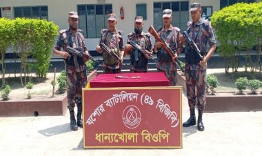 বেনাপোল সীমান্তে ১ টি দেশী পিস্তল ও ৭ রাউন্ড গুলি উদ্ধার